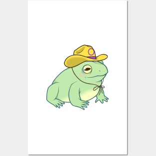 Intersex Pride Cowboy Frog Posters and Art